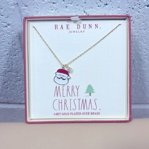 NIB Ray Dunn merry Christmas necklace with 14 KT gold plated over brass​​​​​